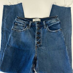Abercrombie high rise mom jeans